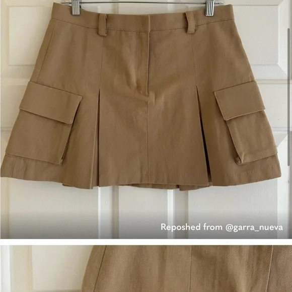 The Frankie Shop Tan Mini Skirt - Picture 3 of 11